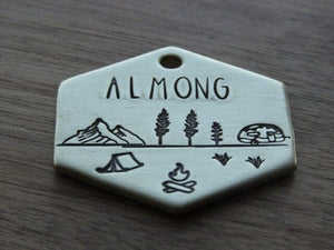 Native Wolf Pet Tags ALMONG