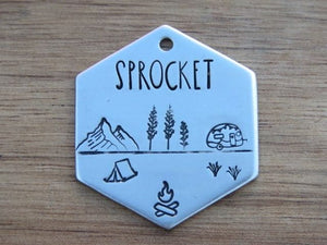 Native Wolf Pet Tags ALMONG