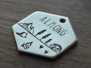 Native Wolf Pet Tags ALMONG