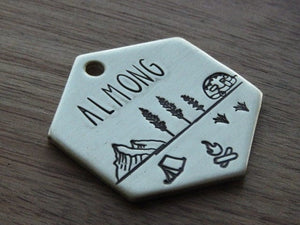Native Wolf Pet Tags ALMONG