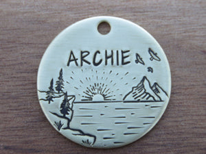 Native Wolf Pet Tags ARCHIE