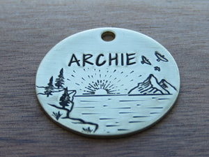 Native Wolf Pet Tags ARCHIE