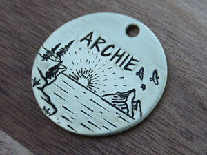 Native Wolf Pet Tags ARCHIE