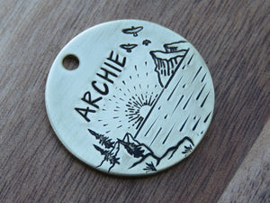 Native Wolf Pet Tags ARCHIE
