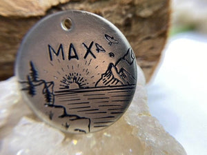 Native Wolf Pet Tags ARCHIE