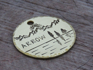 Native Wolf Pet Tags ARROW