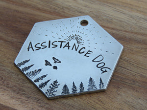 Native Wolf Pet Tags ASSISTANCE DOG