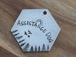 Native Wolf Pet Tags ASSISTANCE DOG