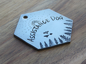 Native Wolf Pet Tags ASSISTANCE DOG