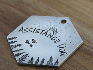 Native Wolf Pet Tags ASSISTANCE DOG