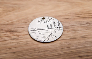 Native Wolf Pet Tags ATLAS
