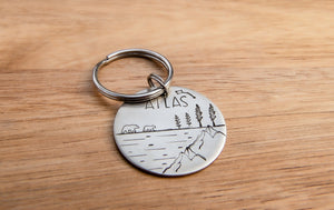 Native Wolf Pet Tags ATLAS