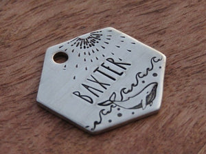 Native Wolf Pet Tags BAXTER