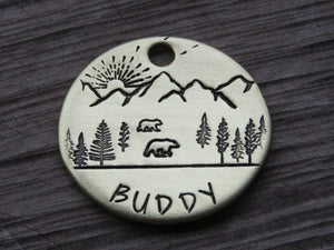 Native Wolf Pet Tags BUDDY