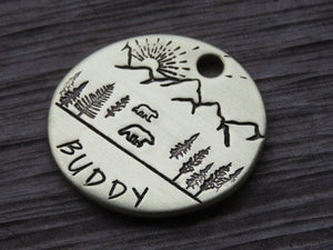Native Wolf Pet Tags BUDDY