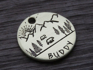 Native Wolf Pet Tags BUDDY
