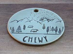 Native Wolf Pet Tags BUDDY