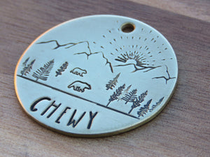 Native Wolf Pet Tags BUDDY