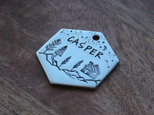 Native Wolf Pet Tags CASPER