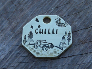 Native Wolf Pet Tags CHILLI