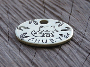 Native Wolf Pet Tags CHUEY