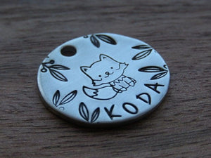 Native Wolf Pet Tags CHUEY