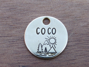 Native Wolf Pet Tags COCO