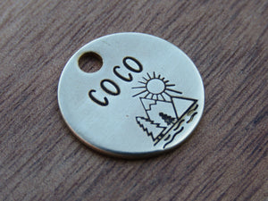 Native Wolf Pet Tags COCO