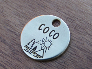 Native Wolf Pet Tags COCO