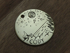 Native Wolf Pet Tags CODY