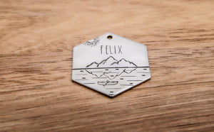 Native Wolf Pet Tags FELIX
