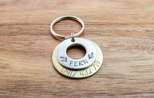 Native Wolf Pet Tags FERN (DOUBLE)