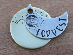 Native Wolf Pet Tags FORREST (DOUBLE)