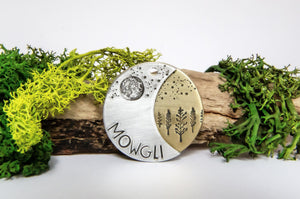 Native Wolf Pet Tags FORREST (DOUBLE)