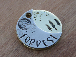 Native Wolf Pet Tags FORREST (DOUBLE)