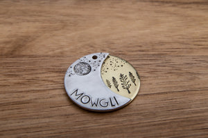 Native Wolf Pet Tags FORREST (DOUBLE)