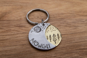 Native Wolf Pet Tags FORREST (DOUBLE)