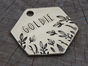 Native Wolf Pet Tags GOLDIE