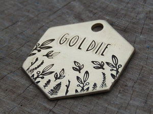 Native Wolf Pet Tags GOLDIE