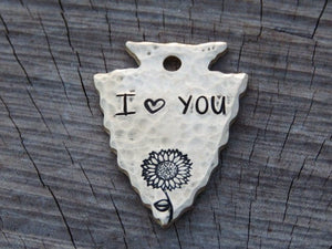 Native Wolf Pet Tags I LUV U TAG