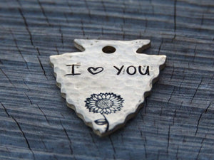 Native Wolf Pet Tags I LUV U TAG