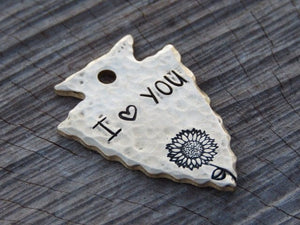 Native Wolf Pet Tags I LUV U TAG