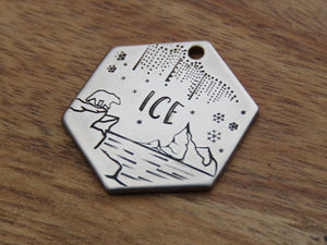 Native Wolf Pet Tags ICE