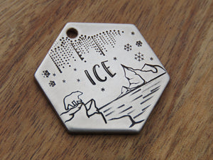 Native Wolf Pet Tags ICE
