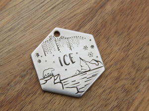 Native Wolf Pet Tags ICE