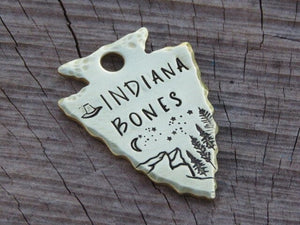 Native Wolf Pet Tags INDIANA BONES