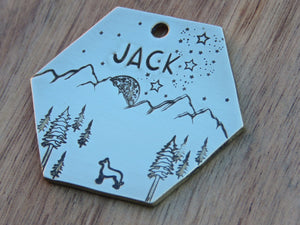 Native Wolf Pet Tags JACK