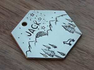 Native Wolf Pet Tags JACK