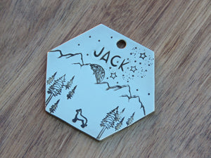 Native Wolf Pet Tags JACK