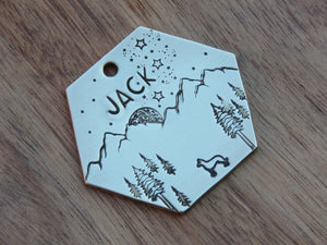 Native Wolf Pet Tags JACK